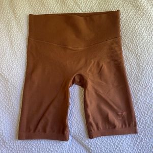 Gymshark Rest Day Cycling Shorts - Coffee Brown